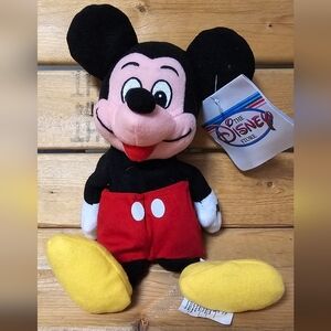NWT Vintage Disney CLASSIC MICKEY MOUSE Mini Plush Disney Park Bean Bag Plush